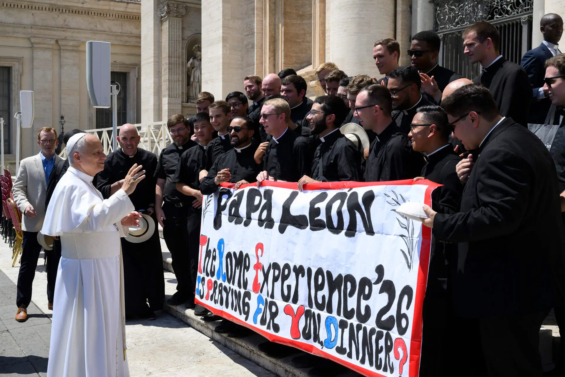 The Rome Experience Seminarians Meet Pope Leo