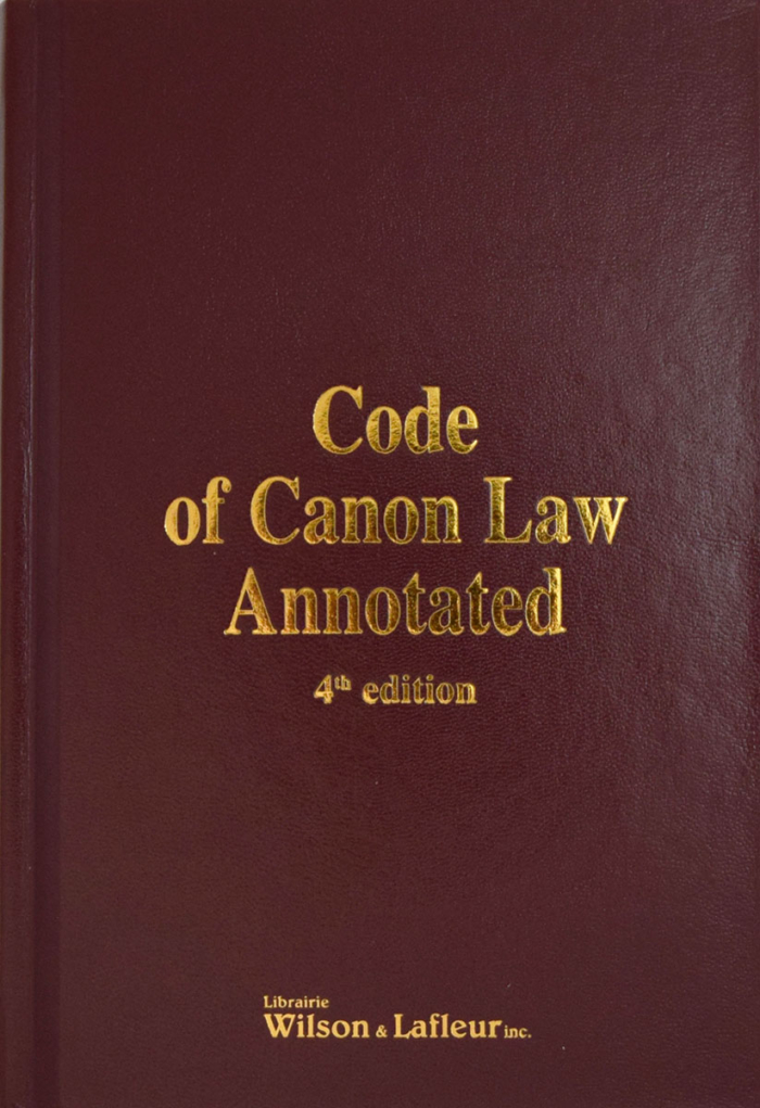 Code of Canon Law Annotated - 4th Edition