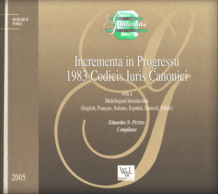 Incrementa in Progressu 1983 Codicis Iuris Canonici
