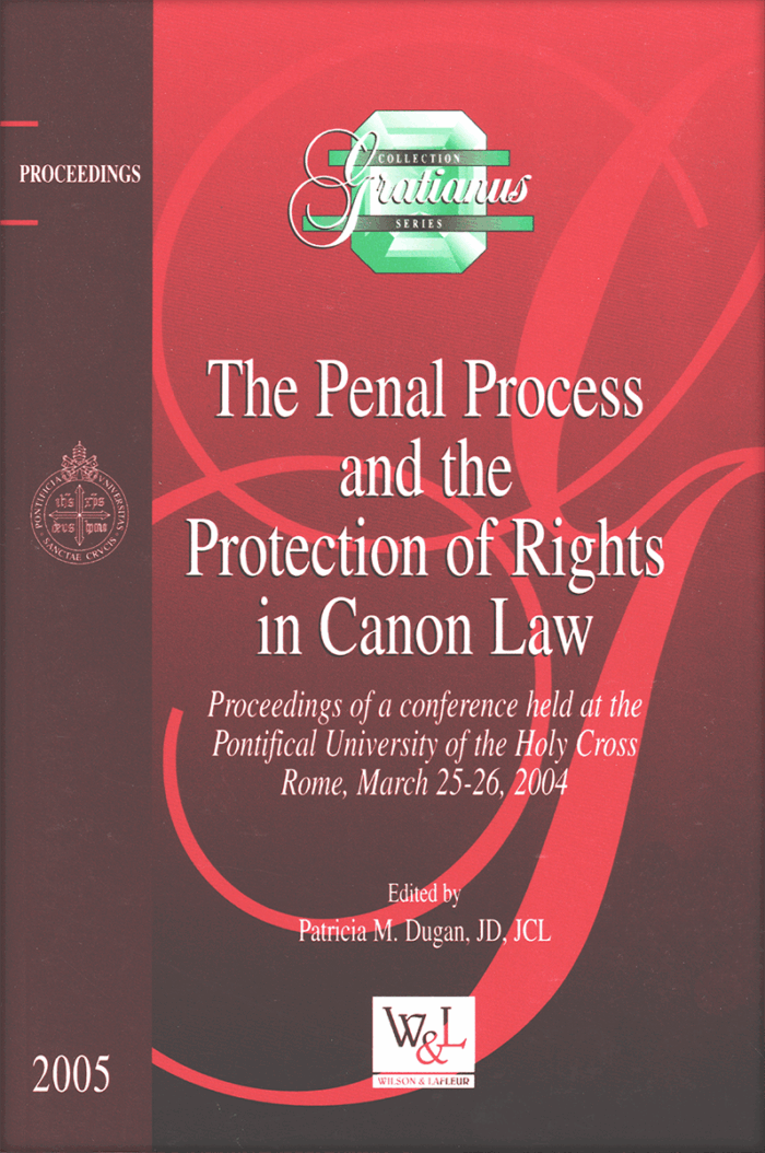 The Penal Process and the Protection of Rights in Canon Law