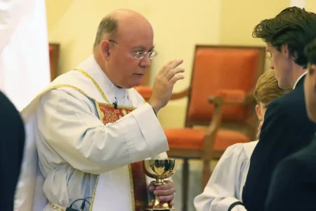 Fr. Joseph Carola at Mass