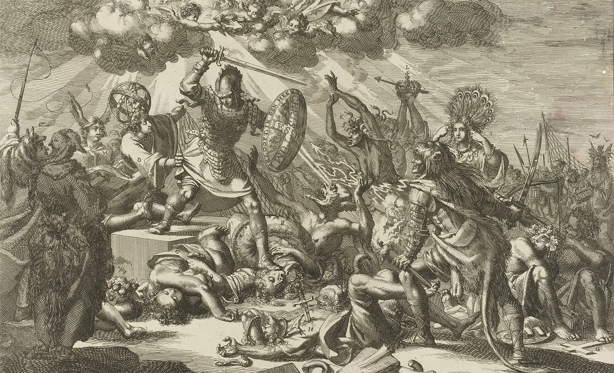 The Christian Knight by Jan Luyken