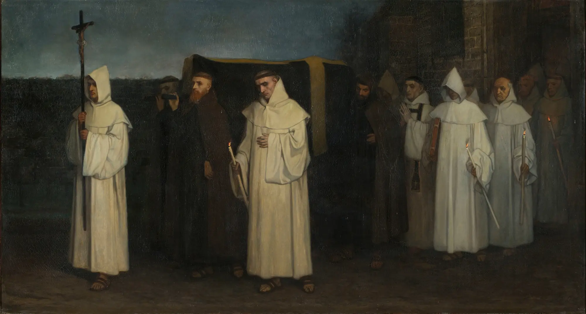 Funeral of a Trappist Monk by Constantin Meunier