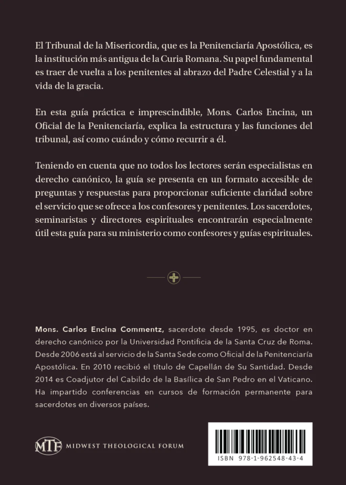 Penitenciaria Apostolica Back Cover