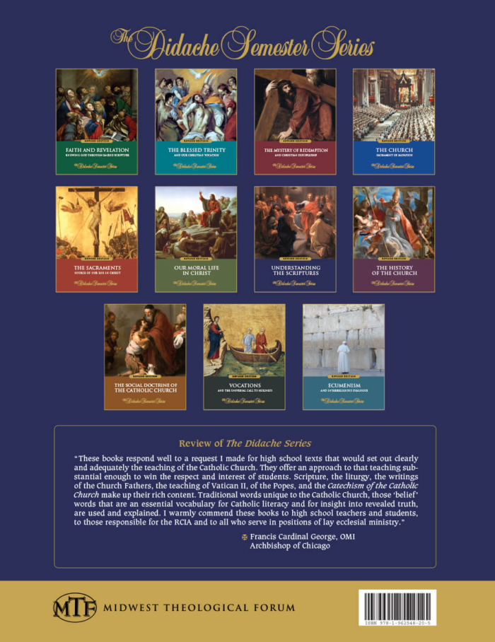 Understanding the Scriptures, Revised Teacher's Manual, Semester - Back Cover